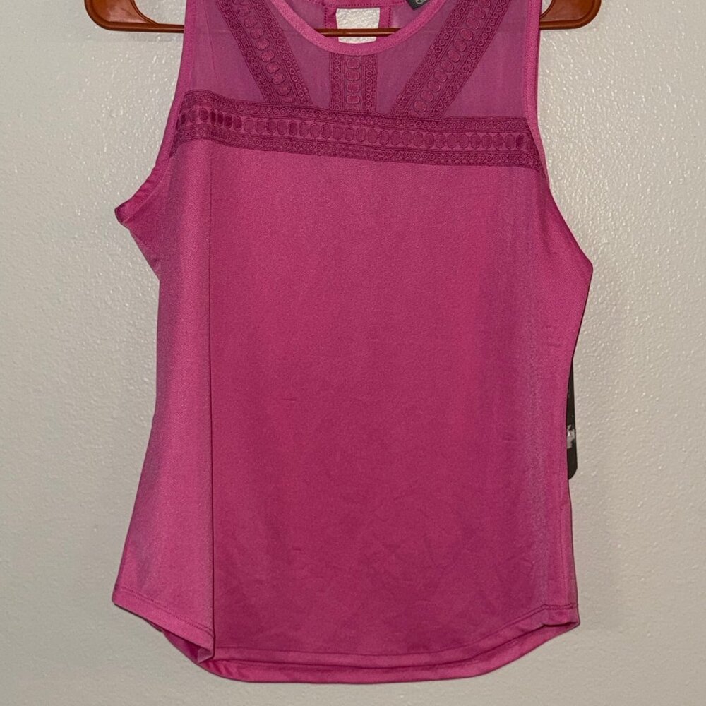 Daisy Fuentes Sleeveless Blouse, Pink, Size Small- Brand New